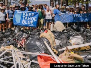 League to Save Lake Tahoe clean up photo
